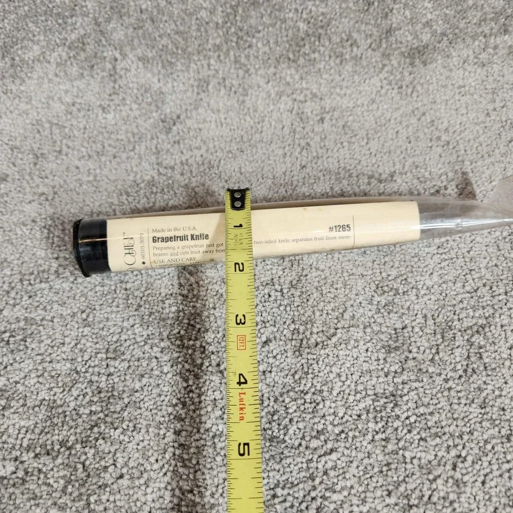 Pampered Chef Grapefruit Knife Silver Black Two Sided Blade 1265 Unisex OS‎